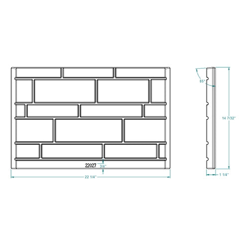 REAR REFRACTORY BRICK PANEL