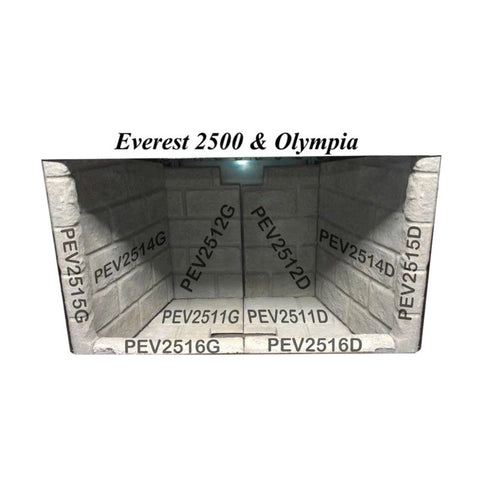 NORDICA - PANNEAU RÉFRACTAIRE LATÉRAL PEV2504G 