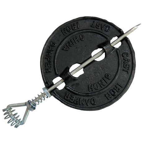 6" CAST IRON FLUE DAMPER