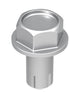 Thread-Cutting Screw 1/4-20 x 1/2" Hex Steel Slot Washer Zinc