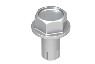Thread-Cutting Screw 1/4-20 x 1/2" Hex Steel Slot Washer Zinc
