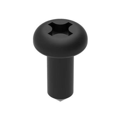 Black Metal Screw #10 x 1/2" Type "A" Pan Quadrex