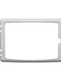 BRUSHED NICKEL CAST IRON DOOR OVERLAY