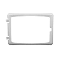BRUSHED NICKEL CAST IRON DOOR OVERLAY