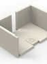 MOULDED REFRACTORY PANELS FOR MINIMALIST BASE AND INSERT