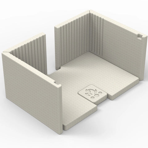 MOULDED REFRACTORY PANELS FOR MINIMALIST BASE AND INSERT