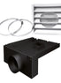 5"Ø FRESH AIR INTAKE KIT FOR WOOD STOVE ON LEGS