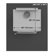 TEMPERED GLASS HEARTH PAD 10 mm - 54