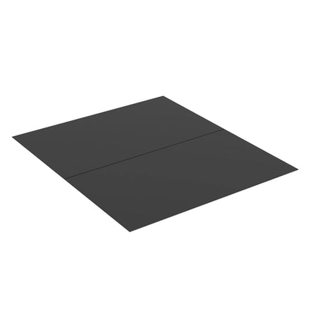 BLACK STEEL HEARTH PAD 46 3/4" x 54"