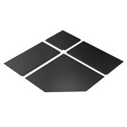 BLACK STEEL HEARTH PAD 60