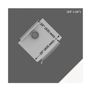 BLACK STEEL HEARTH PAD 54
