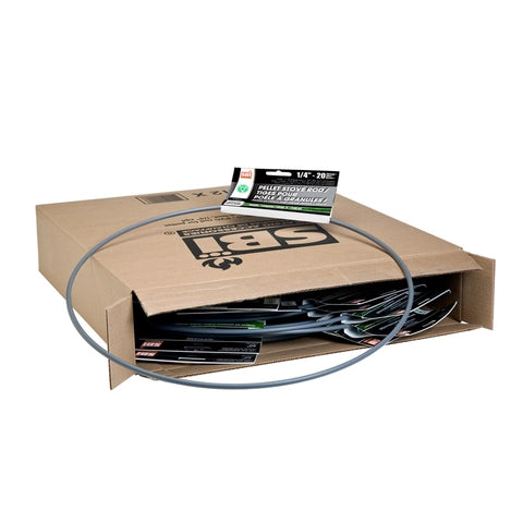 BOX OF 12 5' PELLET STOVE FLEXIBLE ROD (1/4