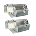 FIREPLACE DOUBLE CAGE BLOWER WITH THERMODISC