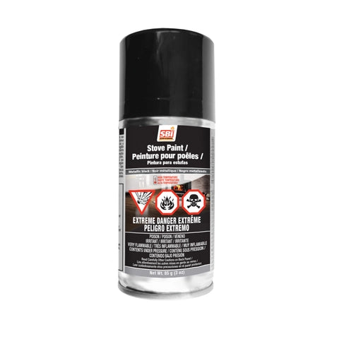 METALLIC BLACK STOVE PAINT - 85 g (3oz) AEROSOL