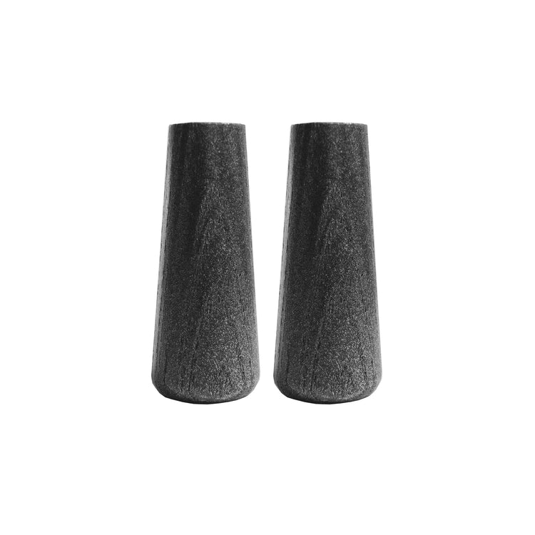 BLACK WOOD HANDLE FOR FIREPLACE (2 UNITS)
