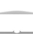 BRUSHED NICKEL CAST IRON DOOR OVERLAY