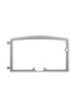 BRUSHED NICKEL CAST IRON DOOR OVERLAY