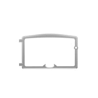 BRUSHED NICKEL CAST IRON DOOR OVERLAY