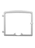 BRUSHED NICKEL CAST IRON DOOR OVERLAY