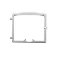 BRUSHED NICKEL CAST IRON DOOR OVERLAY