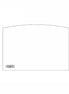 10 5/32" x 14 21/32" ARCHED GLASS