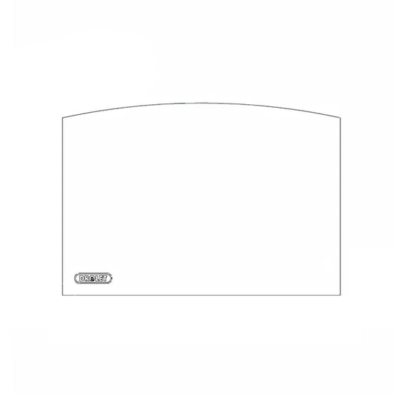 10 5/32" x 14 21/32" ARCHED GLASS