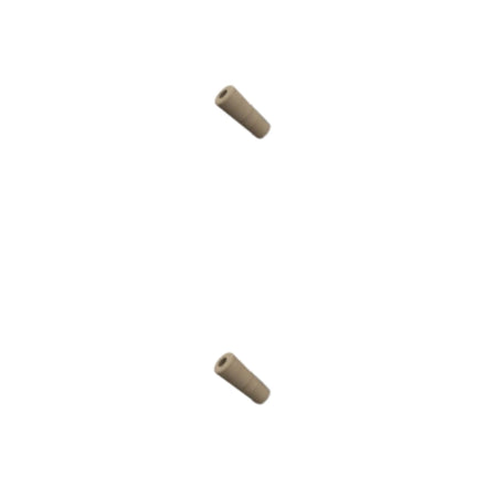 CLEAR VARNISHED WOOD HANDLE AND HARDWARE (2 UNITS)