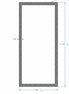 5 3/8"W x 11 3/4"H GLASS WITH GASKET