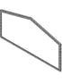 16 7/8" x 8 7/8" x 6 7/8" 5mm ROBAX GLASS WITH GASKET