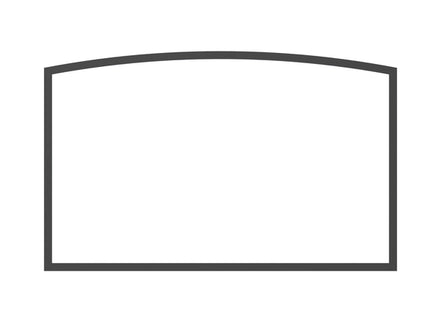 16 3/4"W x 10 7/16"H ARCHED GLASS WITH GASKET