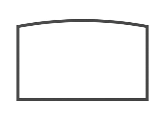 16 3/4"W x 10 7/16"H ARCHED GLASS WITH GASKET
