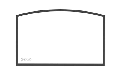 16 3/4" W x 9 5/8" H x 10 3/4" H Arched Glass with Gasket