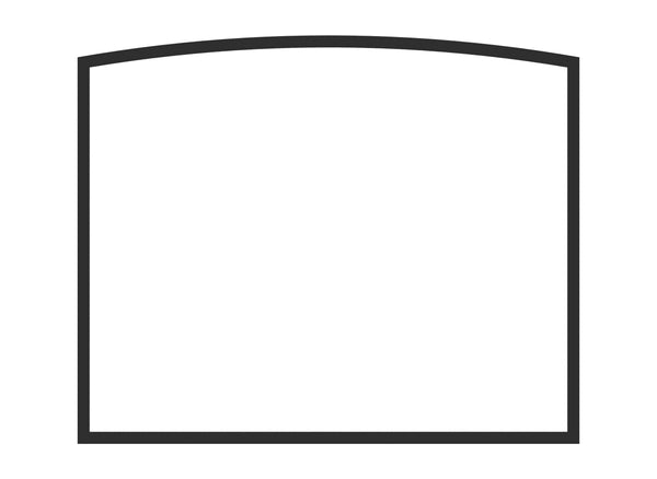 15 1/2''W x 12 5/8''H ARCHED GLASS WITH GASKET