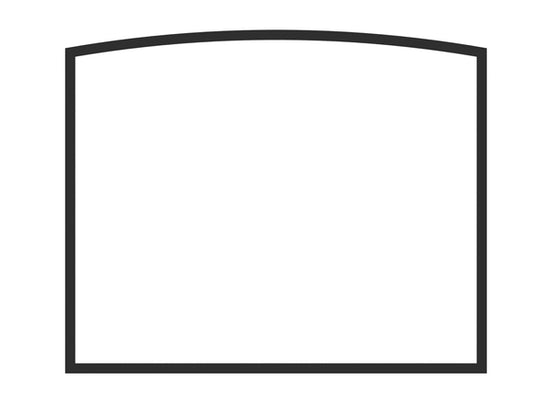 15 1/2''W x 12 5/8''H ARCHED GLASS WITH GASKET