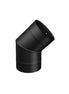 45° ELBOW SINGLE WALL BLACK PIPE - 6"Ø