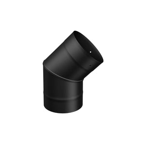 90° ELBOW SINGLE WALL BLACK PIPE - 7"Ø