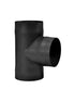 TEE WITH CAP SINGLE WALL BLACK PIPE - 6"Ø