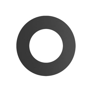 BLACK ROUND WALL TRIM COLLAR - 8"Ø