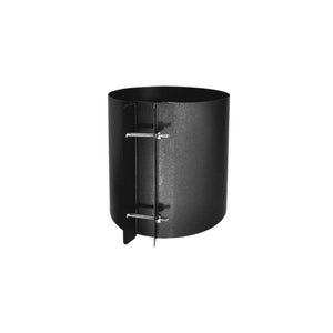 COUPLING SECTION SINGLE WALL BLACK - 6"Ø