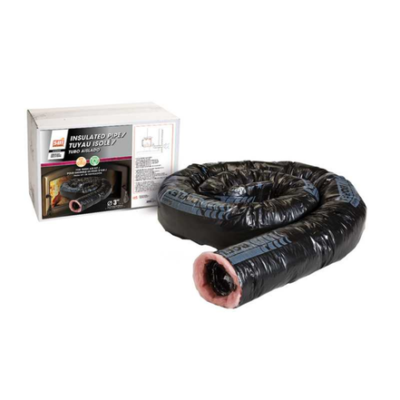 10' INSULATED FLEX PIPE FOR 3"Ø FRESH AIR INTAKE