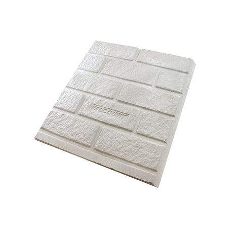 Dalle réfractaire arrière : 22 3/8 po H x 21 1/2 po L x 1 1/4 po 