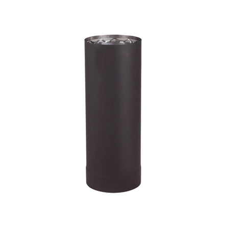 6" X 6"L VORTEX DOUBLE WALL BLACK PIPE