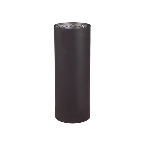 6" X 6"L VORTEX DOUBLE WALL BLACK PIPE