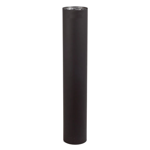 6" X 18"L VORTEX DOUBLE WALL BLACK PIPE