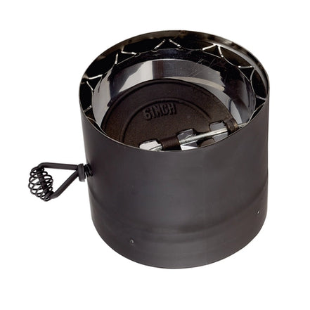 6" VORTEX DOUBLE WALL STOVE PIPE SECTION WITH DAMPER
