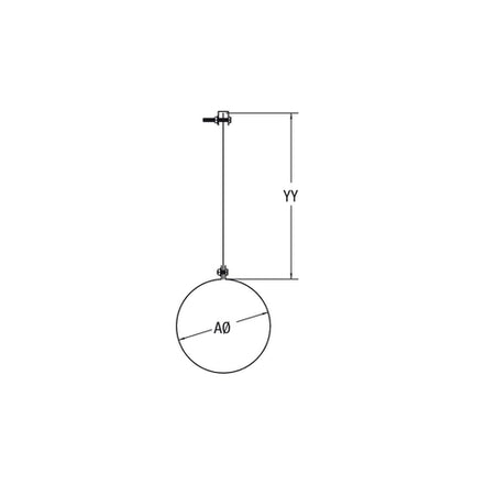 6" VORTEX DOUBLE WALL CEILING HANGAR