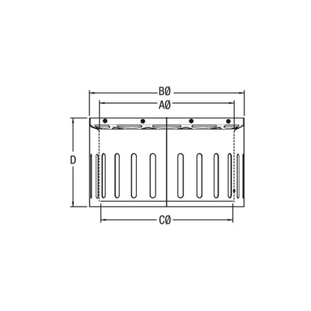 6" VORTEX VENTED STOVE ADAPTER