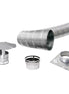 KIT DE REVÊTEMENT FLEXIBLE EN ACIER INOXYDABLE DE 5" Ø X 25' POUR INSERTS 