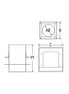 VORTEX 3" SQUARE PELLET CEILING SUPPORT