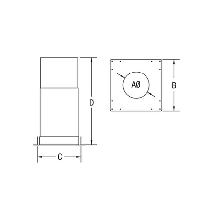 3" PELLET FIRESTOP RADIATION SHIELD